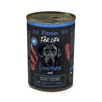 Fitmin karma mokra dla psa dziczyzna pasztet 400 g