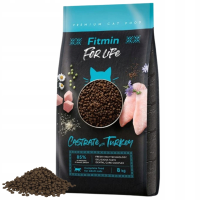 Fitmin For Life Turkey Karma Sucha dla Kota Sterylizowanego 8kg