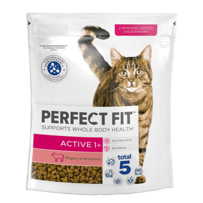 PERFECT FIT karma sucha dla kota ACTIVE wołowina 750g