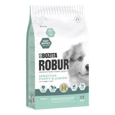 BOZITA ROBUR dla SZCZENIĄT Sensitive GF Puppy jagnięcina 3kg