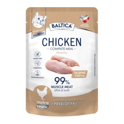 Baltica Nutraceutic Kurczak karma mokra dla kota 100 g