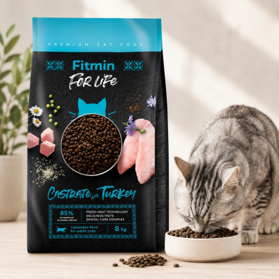 Fitmin For Life Turkey Karma Sucha dla Kota Sterylizowanego 8kg