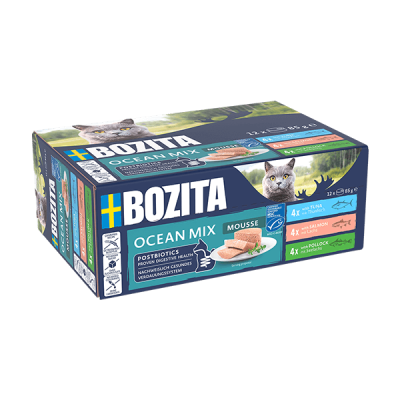 Bozita Mousse Mixed Ocean mus dla kota rybny 12x85g