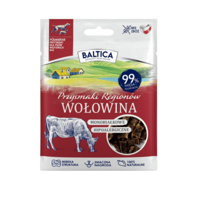 Baltica przysmaki dla psa półmiękkie wołowina 30 g
