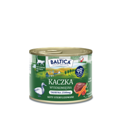 BALTICA Karma mokra dla kota Kaczka 185 g