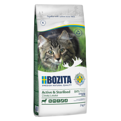 Bozita Active & Sterilised Grain Free Lamb 2kg