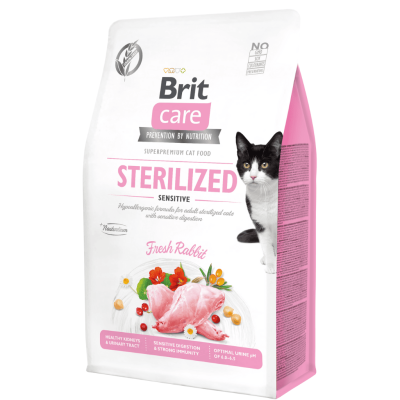 BRIT CARE CAT GRAIN-FREE STERILIZED SENSITIVE 0,4kg