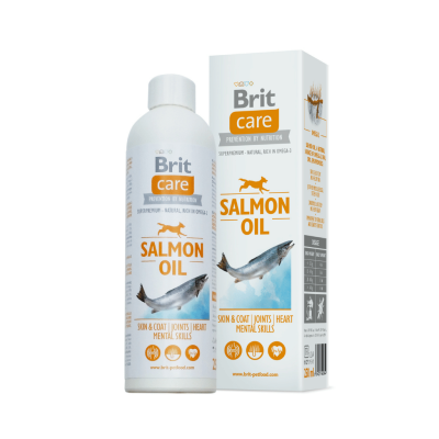 Brit Care Salmon Oil olej z łososia dla psa i kota 250ml
