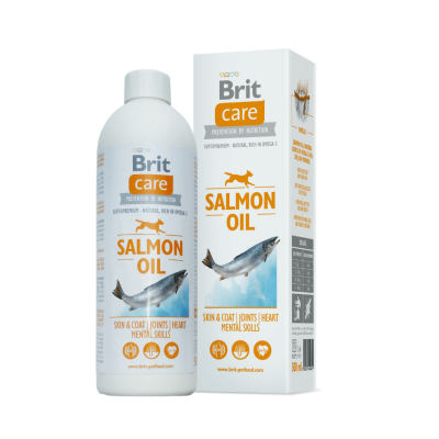 Brit Care Salmon Oil olej z łososia dla psa i kota 500ml