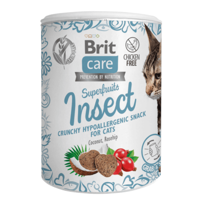 BRIT CARE CAT SNACK SUPERFRUITS INSECT 100g