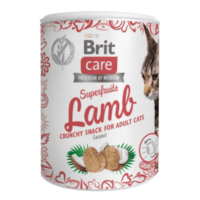 BRIT CARE CAT SNACK SUPERFRUITS LAMB 100g