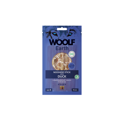 WOOLF EARTH NOOHIDE STICK WITH DUCK Przekąski z kaczką rozmiar S 90g