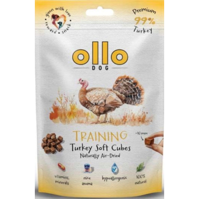 Ollo Air Dried Training Turkey Cubes 80g