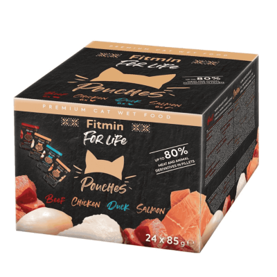 Fitmin For Life Multipack saszetki fileciki dla kotów 24 szt x 85 g