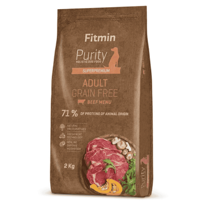 FITMIN GRAIN FREE ADULT sucha karma dla psa WOŁOWINA 2 kg