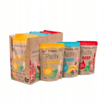 Fitmin Purity mokra karma dla kota mix smaków w bulionie 12x85 g
