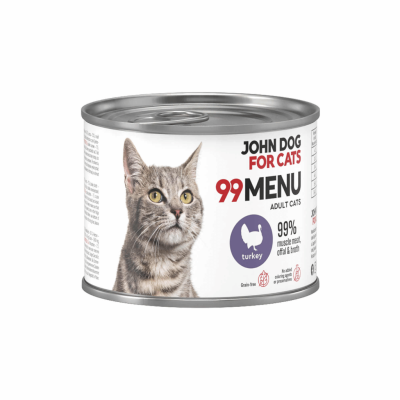 John Dog for Cats karma dla kociąt indyk 99 Menu 200 g