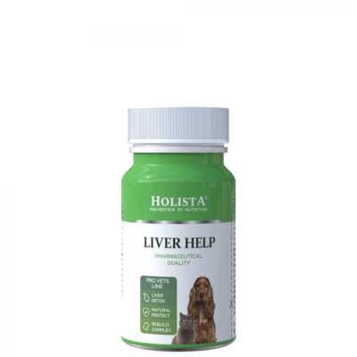 Holista Liver Help tabletki wspierające wątrobę dla psa i kota 90 Tabs.