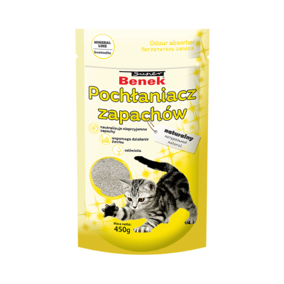 Super Benek Pochłaniacz zapachów do kuwety naturalny 450 g