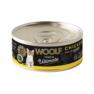 Woolf Wild Cat Ultimate mokra karma dla kociąt kurczak pasztet 85 g